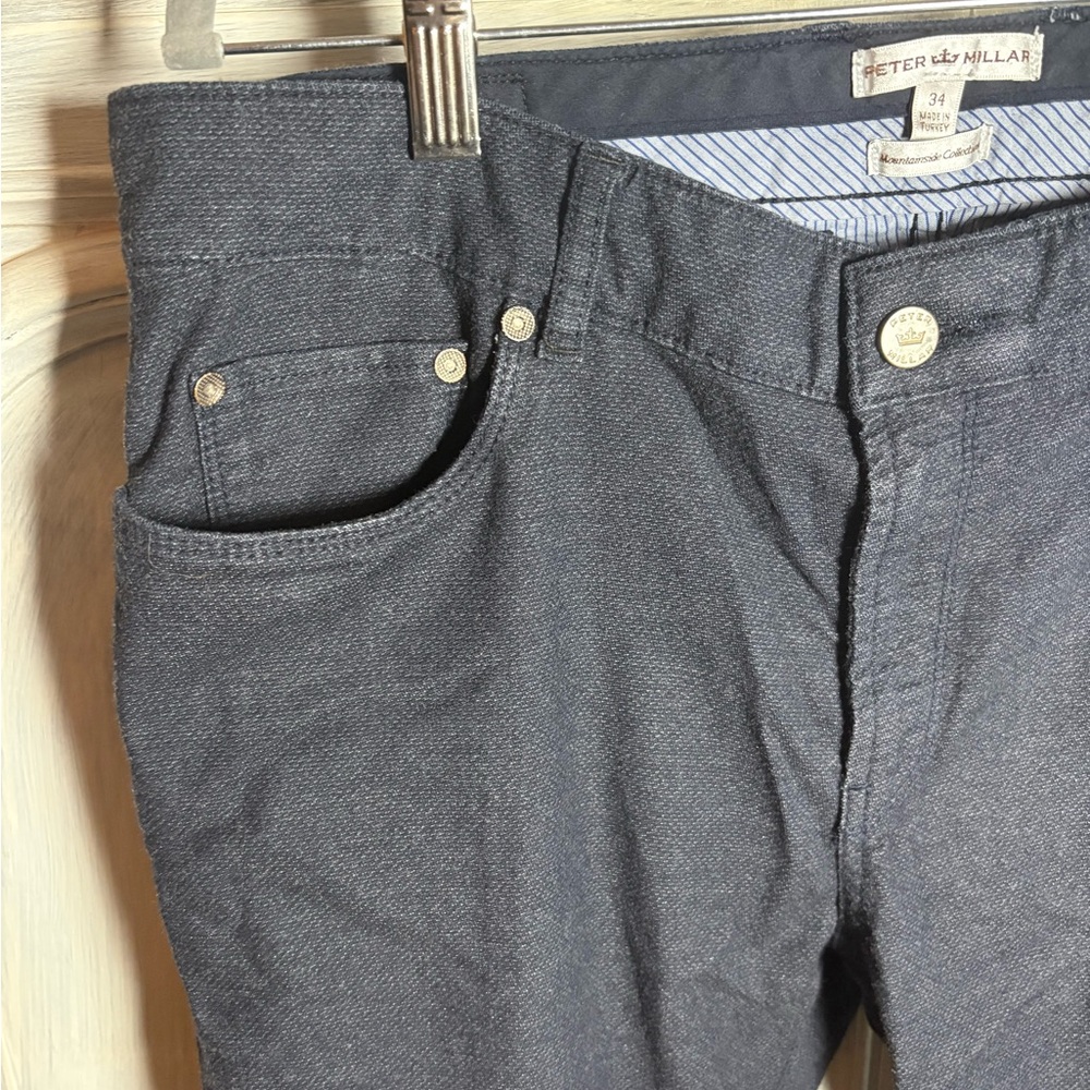 Peter‎ Millar Mountainside Flannel Five-Pocket Pant Preppy Office Classic - Picture 5 of 9